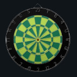 Dart Board: Limoen, groen en zwart Dartbord<br><div class="desc">Limoen,  groen en zwart gekleurd dart-spel met 6 messing harten</div>