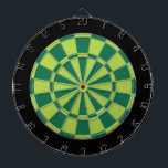 Dart Board: Limoen, groen en zwart Dartbord<br><div class="desc">Limoen,  groen en zwart gekleurd dart-spel met 6 messing harten</div>