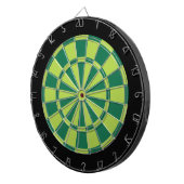Dart Board: Limoen, groen en zwart Dartbord (Voorkant Rechts)