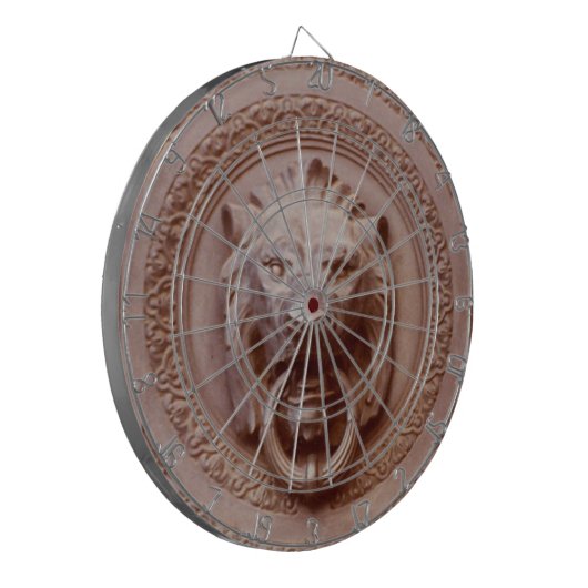 Dart Board - Lion Head Deuren Knocker Dartbord (Voorkant Links)