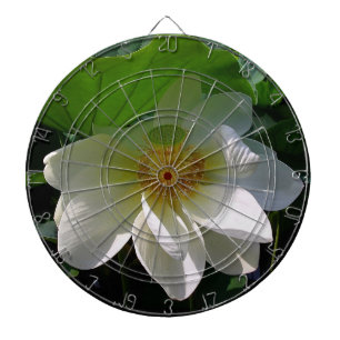 Dart Board met delicate witte Lotus Flower Dartbord