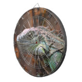 Dart Board met kleurrijke Iguana hazard Dartbord (Voorkant Rechts)