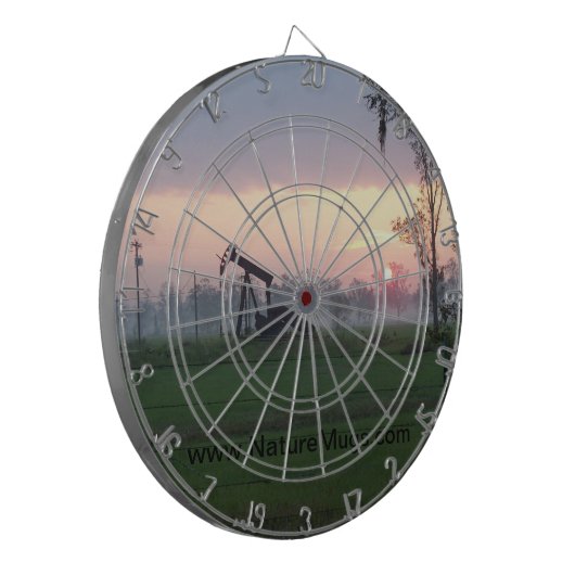 Dart Board met Texas Sunset Dartbord (Voorkant Links)
