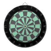 Dart Board: Mint Green, Charcoal Grey en Black Dartbord (Voorkant)