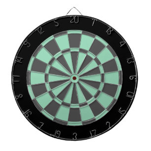Dart Board: Mint Green, Charcoal Grey en Black Dartbord