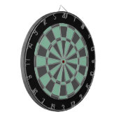 Dart Board: Mint Green, Charcoal Grey en Black Dartbord (Voorkant Links)