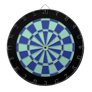 Dart Board: Mint Green, Royal Blue en Black Dartbord