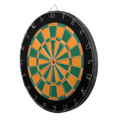 Dart Board: Oranje, donkergroen en zwart Dartbord (Voorkant Rechts)