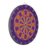 Dart Board: Oranje, Paars en donker Paars Dartbord (Voorkant Links)