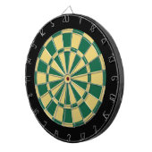 Dart Board: Oud goud, donkergroen en zwart Dartbord (Voorkant Rechts)