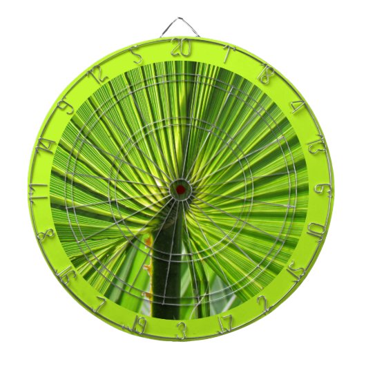 Dart Board - Palm Frond met Border Dartbord (Voorkant)