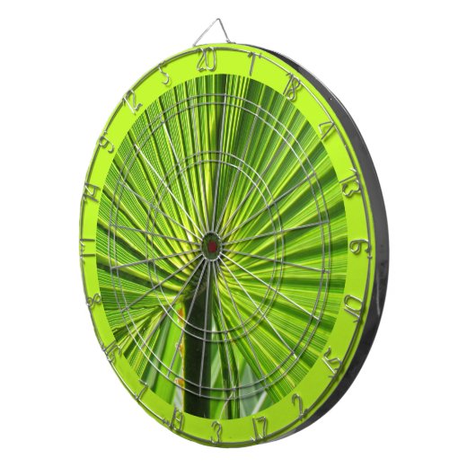Dart Board - Palm Frond met Border Dartbord (Voorkant Rechts)