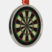 Dart Board Pattern. Stijlvolle, perfecte Hobbies. Metalen Ornament (Rechts)