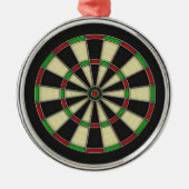 Dart Board Pattern. Stijlvolle, perfecte Hobbies. Metalen Ornament (Voorkant)