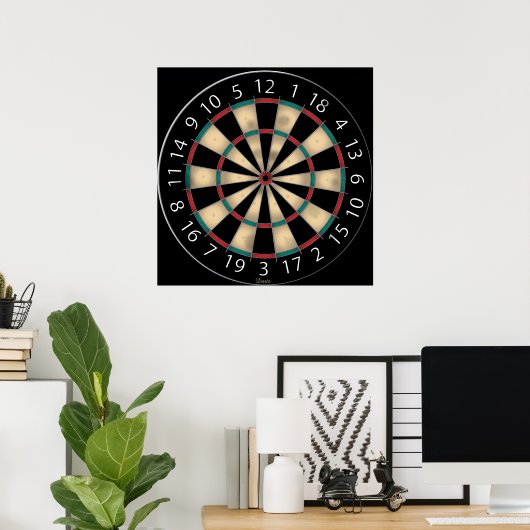 Dart Board Poster (Thuiskantoor)