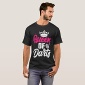 Dart Board Queen of Darts Bullseye Dar for Teams T-shirt (Voorkant volledig)