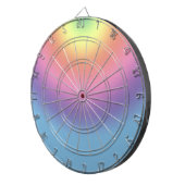 Dart board - Regenboogkleuren II Dartbord (Voorkant Rechts)