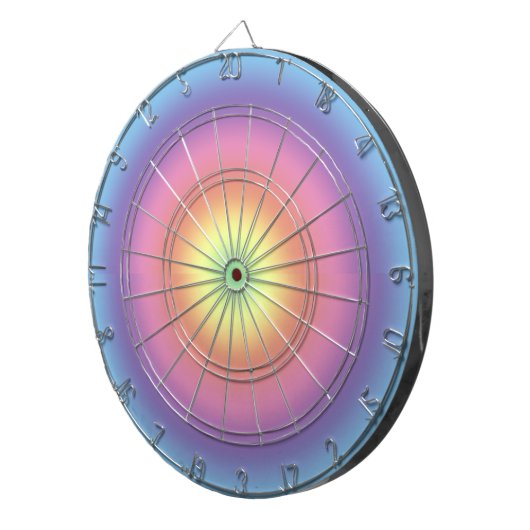 Dart board - Regenboogkleuren III Dartbord (Voorkant Rechts)