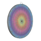 Dart board - Regenboogkleuren III Dartbord (Voorkant Links)
