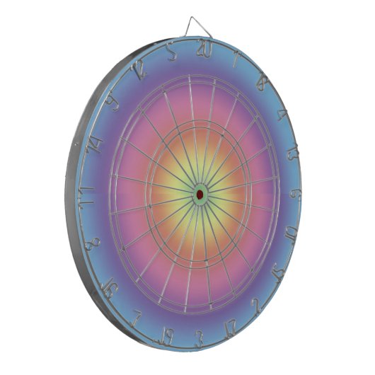 Dart board - Regenboogkleuren III Dartbord (Voorkant Links)