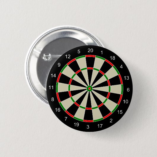 Dart board ronde button 5,7 cm (Voorkant /achterkant)