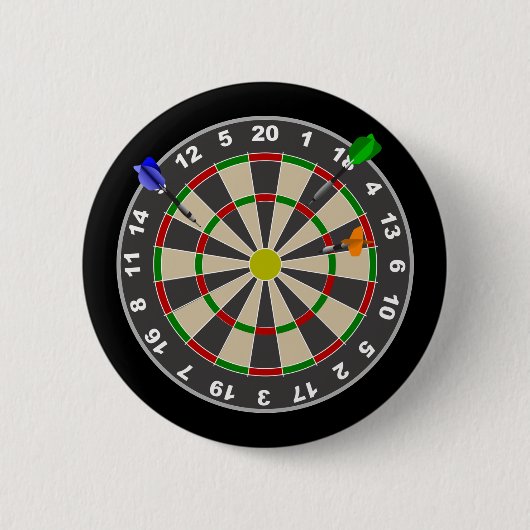 Dart Board Ronde Button 5,7 Cm (Voorkant)