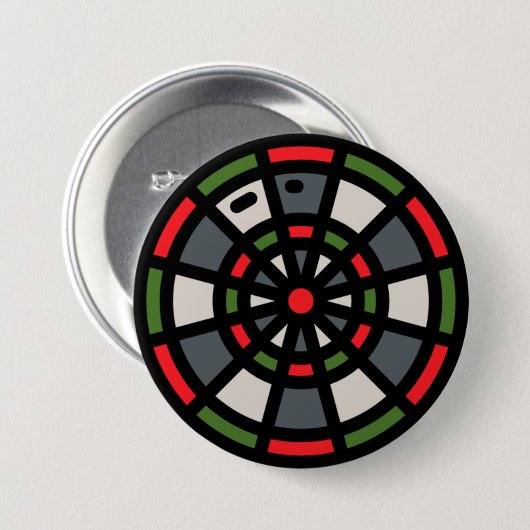 dart board ronde button 7,6 cm (Voorkant /achterkant)