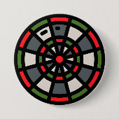 dart board ronde button 7,6 cm (Voorkant)