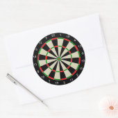 Dart Board Ronde Sticker (Envelop)