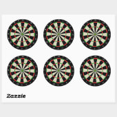 Dart Board Ronde Sticker (Vel)