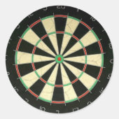 Dart Board Ronde Sticker (Voorkant)