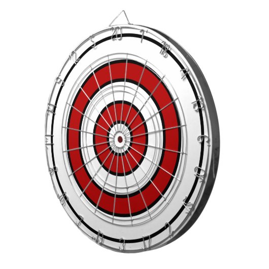 Dart Board/rood en zwart Dartbord (Voorkant Rechts)