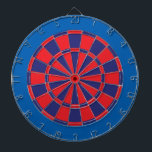 Dart Board: Rood, zeemacht en blauw Dartbord<br><div class="desc">Rood,  zeemleder en blauw gekleurd kunstspel,  met inbegrip van 6 messenmakertjes</div>