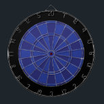 Dart Board: Royal Blue, Navy en Black Dartbord<br><div class="desc">Royal Blue, Navy en Black Colored Dart Board Game Inclusief 6 Brass Darts</div>