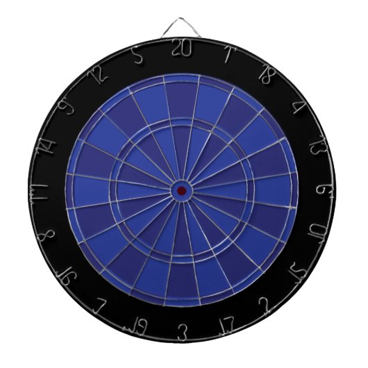 Dart Board: Royal Blue, Navy en Black Dartbord (Voorkant)
