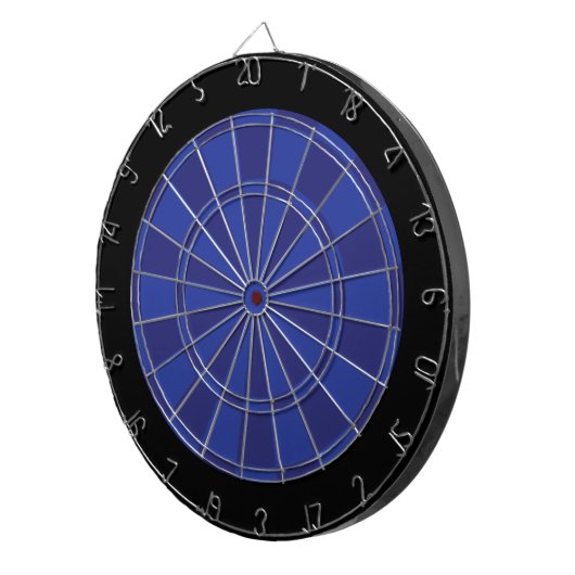 Dart Board: Royal Blue, Navy en Black Dartbord (Voorkant Rechts)