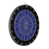 Dart Board: Royal Blue, Navy en Black Dartbord (Voorkant Links)