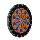 Dart Board: Sinaasappel, zeemacht en zwart Dartbord (Voorkant Links)