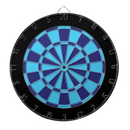 Dart Board: Sky Blue, Navy en Black Dartbord