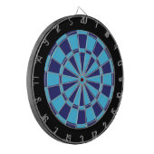 Dart Board: Sky Blue, Navy en Black Dartbord (Voorkant Links)