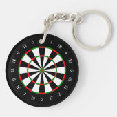 Dart Board Sleutelhanger (Achterkant)