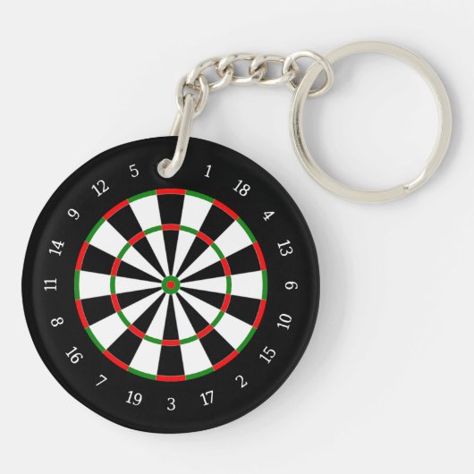 Dart Board Sleutelhanger (Achterkant)