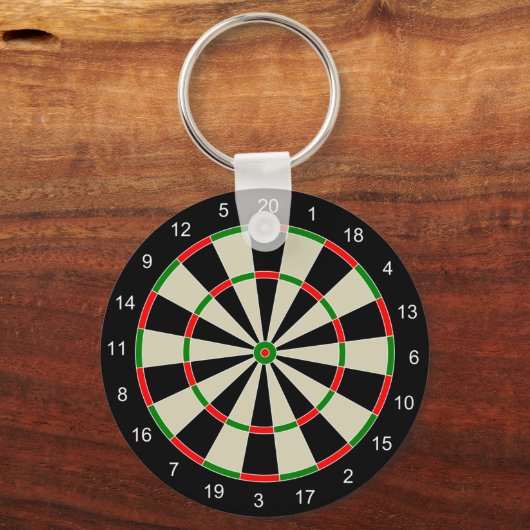 Dart Board Sleutelhanger (Achterkant)