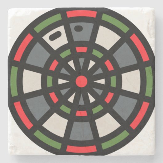 dart board stenen onderzetter (Voorkant)