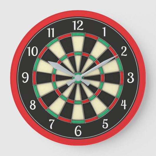 Dart Board Style Man Cave Grote Klok (Voorkant)