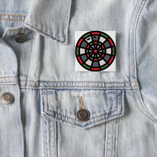 dart board vierkante button 5,1 cm (In situ)