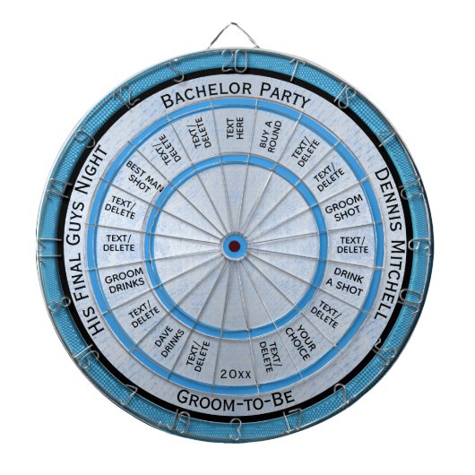 Dart Board voor Bachelor Party Dartbord (Voorkant)