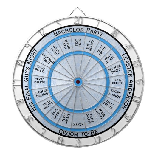 Dart Board voor Bachelor Party Dartbord (Voorkant)