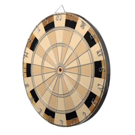 Dart Board voor bruine en tan Combo Regulation Dartbord (Voorkant Rechts)