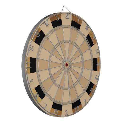 Dart Board voor bruine en tan Combo Regulation Dartbord (Voorkant Links)